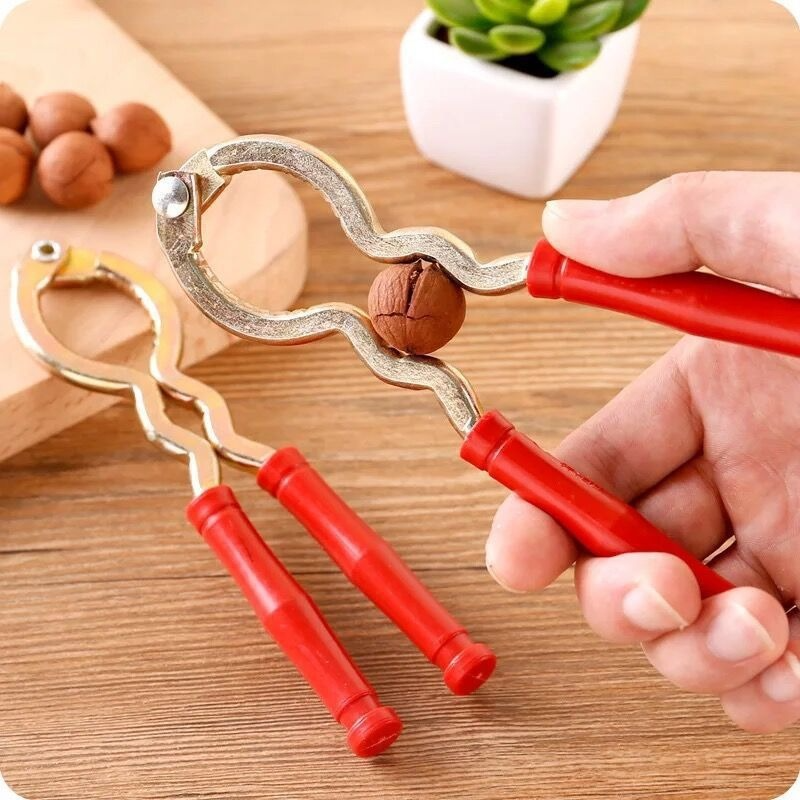 Stainless Steel Nutcracker Eco-Friendly Kitchen Tool Multi-Function Nut Cracker Sheller Walnut Cracker Plier Metal Tool FB