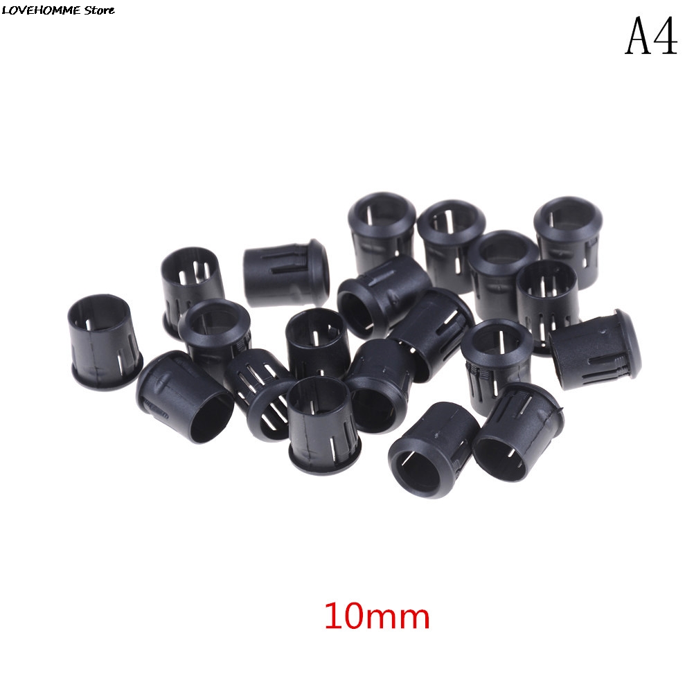 20 Stuks Zwart Plastic Lampvoeten Led Lamp Diode Houder Zwart Clip Bezel Socket Mount 3Mm/5Mm/8Mm/10Mm