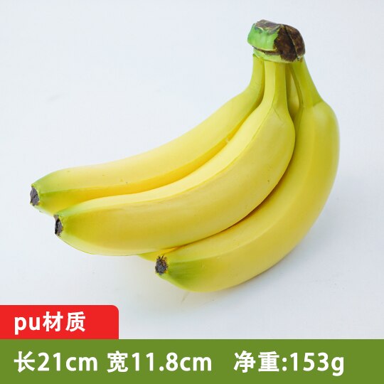 Festliche Partei Liefert Künstliche Dekorationen Obst Kunststoff Simulation Banana Modell Dekoration Requisiten: Dunkelgrau
