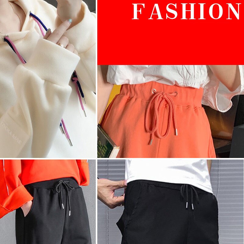 130cm Sweater Hat Decoration Accessories Drawstring Trousers Belt Men Women Personality Casual Pants Sports Pants Waist Rope