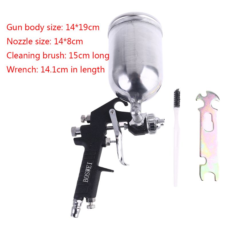 W-71 400Ml Verf Spray Professionele Pneumatische Airbrush Spuit Auto Schilderen Verstuiver Tool Met Borstel Wrench