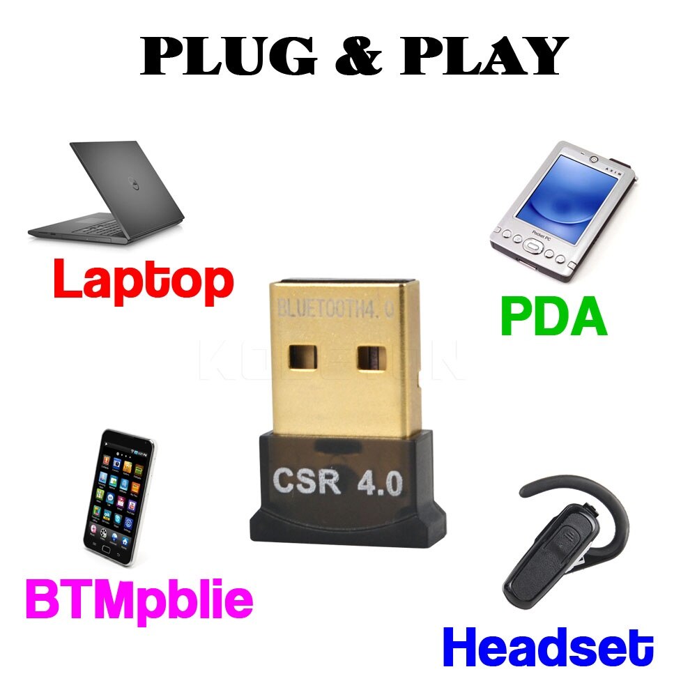 Mini USB Bluetooth Adapter V4.0 CSR Dual Modus Drahtlose Bluetooth Dongle 4,0 Sender Für Windows 10 Win 7 8 Vista XP laptop