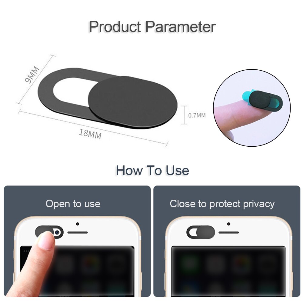 3PCS/6PCS WebCam Cover Shutter Plastic Universal Camera Cover Web Cam Slider Privacy Sticker for iphone Tablet PC Laptop