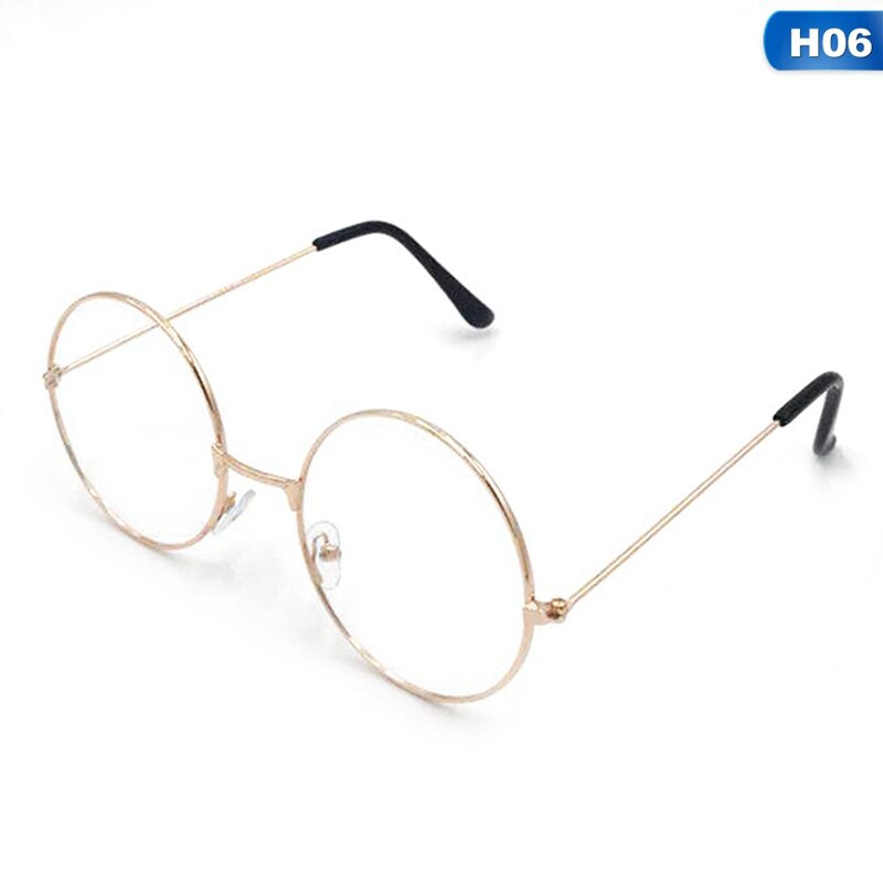 Lunettes rétro rondes plates, accessoires de photographie, monture métallique, nouvelles couleurs, directe: 6