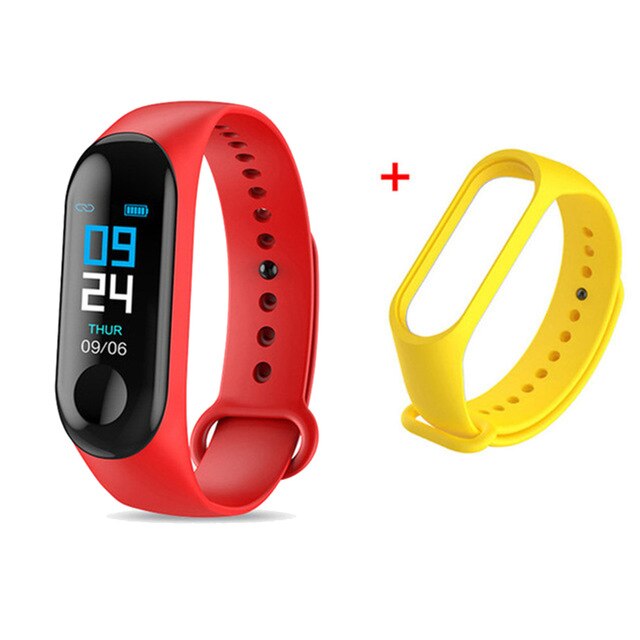 Pulsera inteligente de presión arterial M3 para hombre y mujer, Monitor de ritmo cardíaco, resistente al agua, podómetro, banda Digital: 7