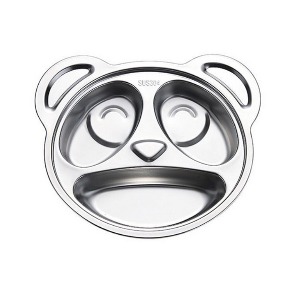 1Pc 304 Rvs Scheidslijn Baby Plaat Cartoon Plaat Kinderen Servies Baby Platen Keuken Accessoires 4 Types: Type 4