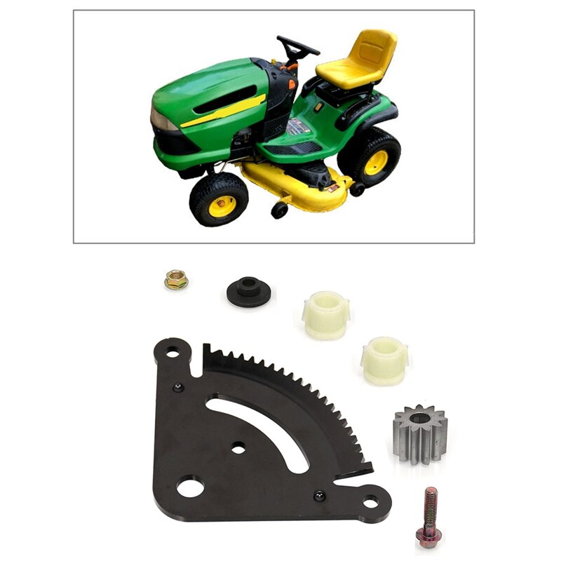 Steering Sector Gear &amp; Pinion Kit for John Deere LA Series Lawn Mower Tractors 19 Tooth GX21924BLE GX20053 GX20054