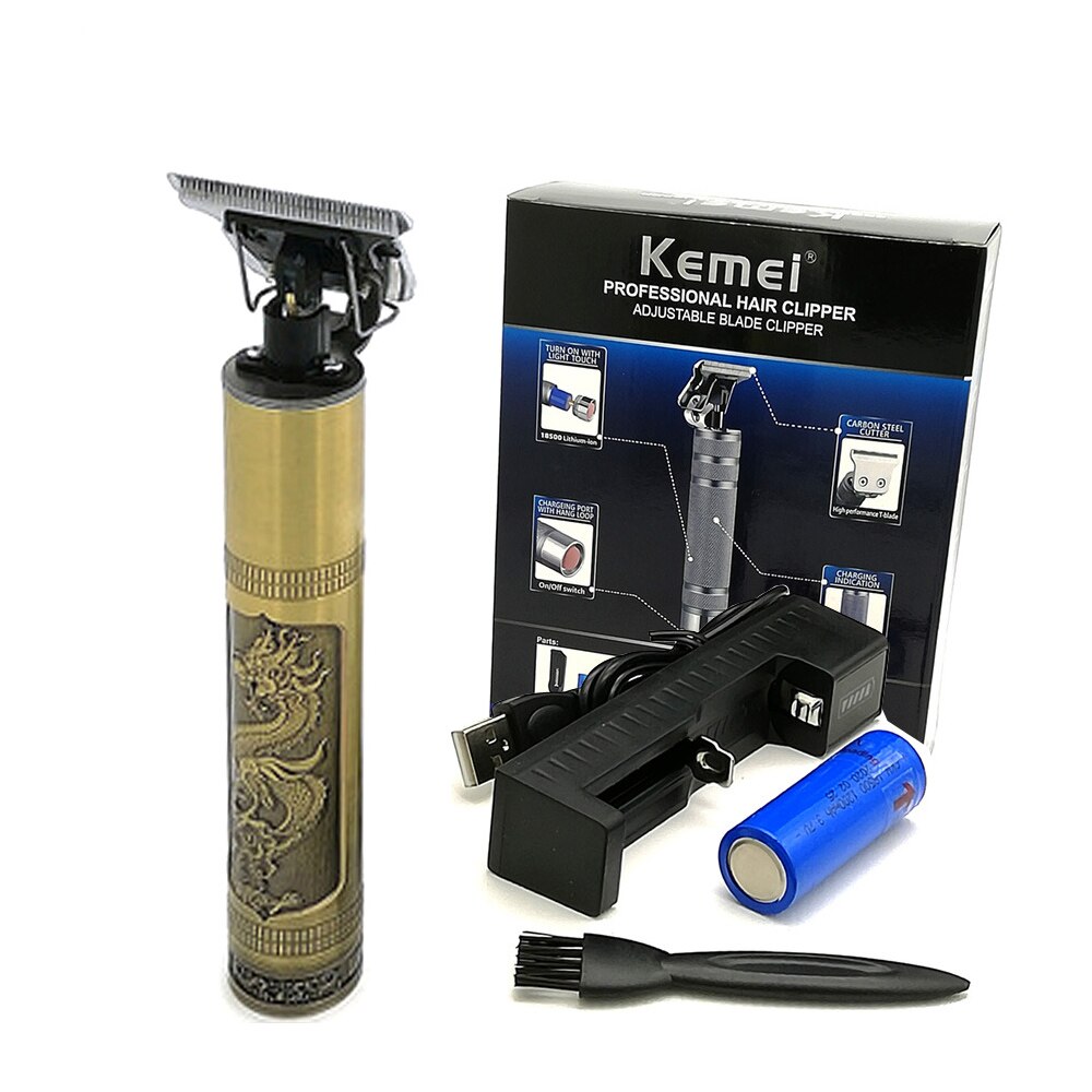 KM-T9/2026/1974 T Outliner mower KEMEI rasoir électrique Rechargeable tondeuse à barbe électrique Machine à raser pour hommes barbe rasoir humide-sec double usage lavable KM-T9: KM-1974C