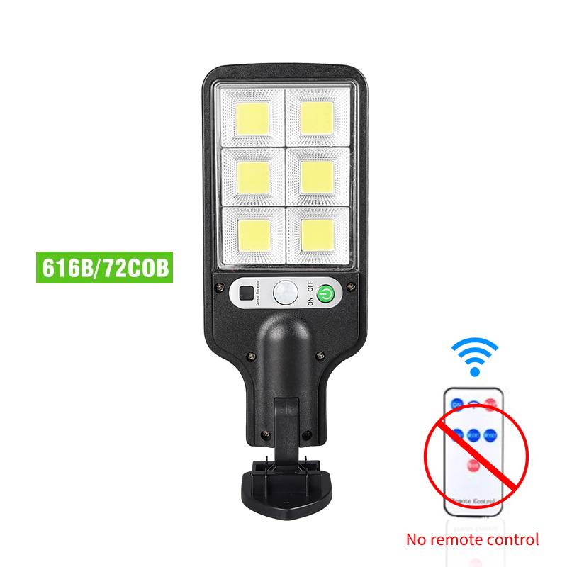 Outdoor Zonne-straat Licht Waterdicht Solar Lamp Cob/Led Menselijk Inductie Motion Sensor Beveiliging Verlichting Voor Tuin Straat Lamp: 616B