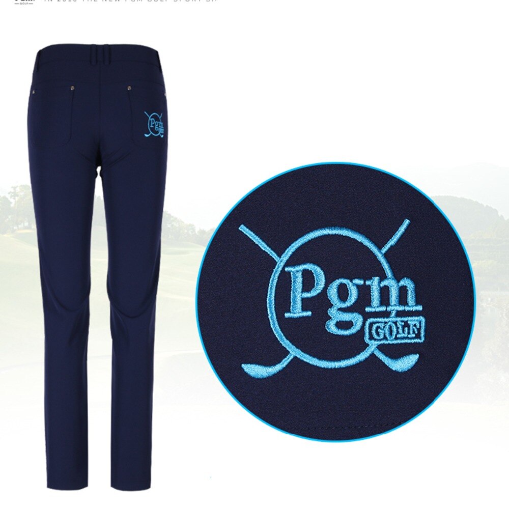 PGM Women Golf Pants Trousers Sportwear female Slim Golf Tennis Pant Quick Dry Lady Full Length Trouser Highly-elastic Sports