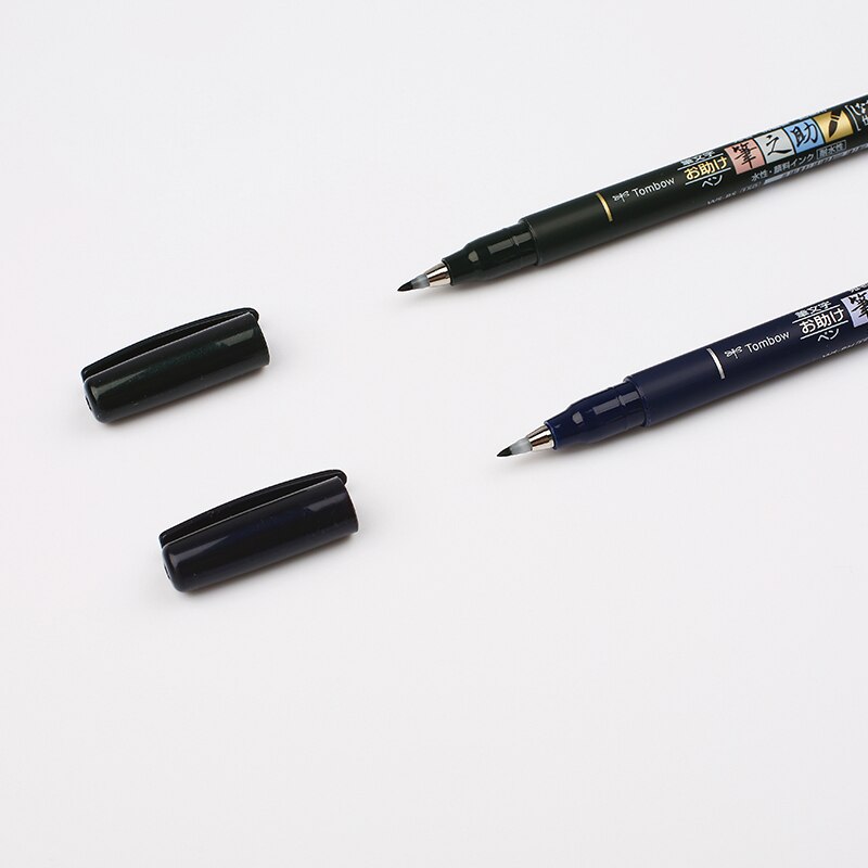 Tombow Brush Pen Practise Calligraphy Marker Pen School Supplies Lettering Soft Handwriting Pen