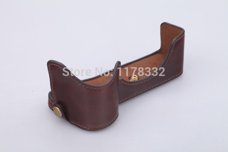 Leather Camera Tas Lederen Half Case Grip Schouderband voor Sony Alpha A7IIA7M2 A7 Mark II Camera