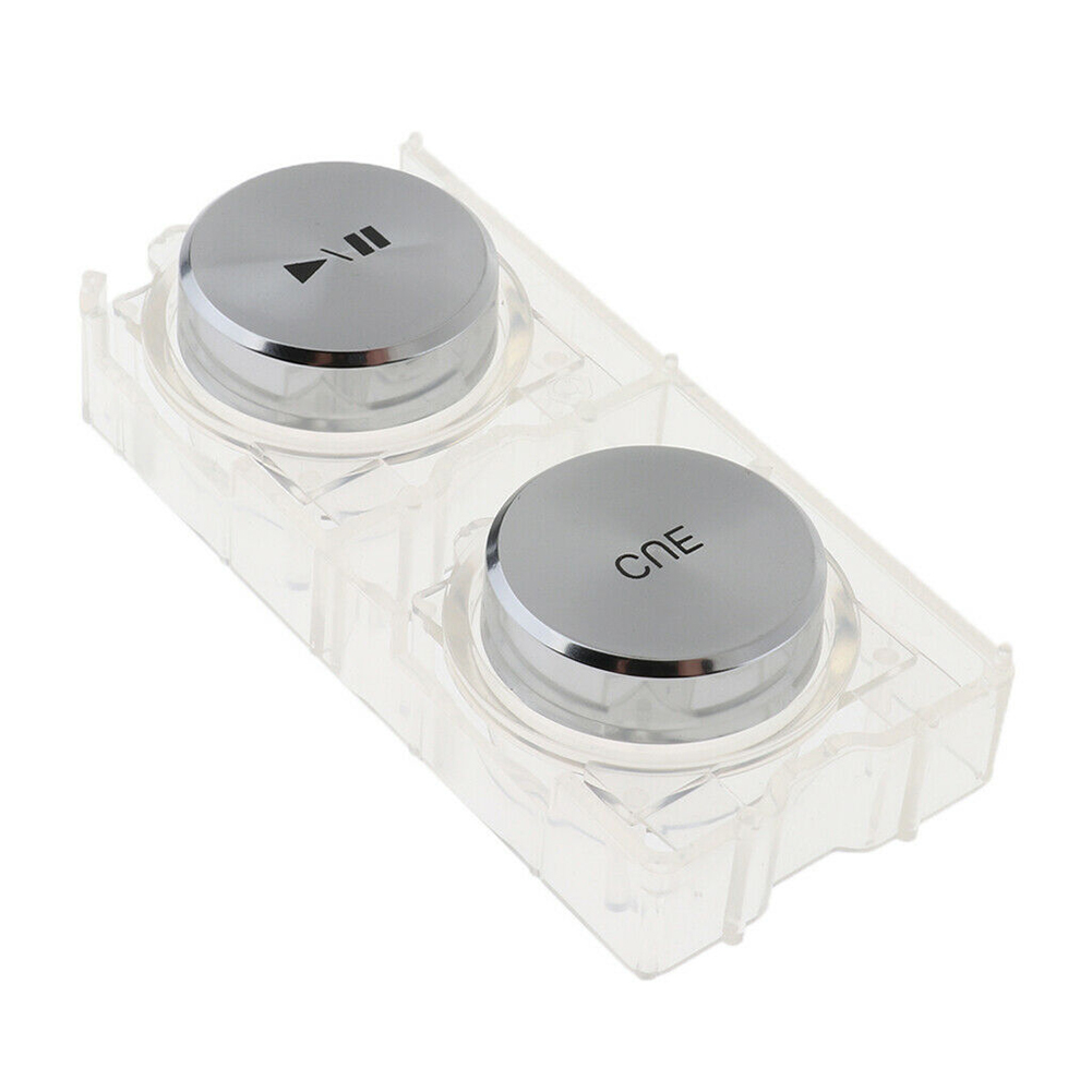1 paar einfach zu installierende, robuste mini-bank-track-ersatzknöpfe mit wiedergabe-/pausefunktion für cdj --2000 nexus