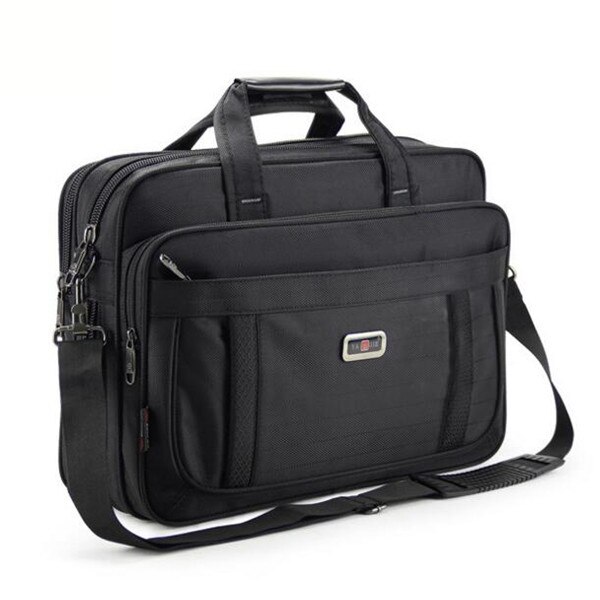Volasss Klassische Aktentaschen Für Männer Handtaschen Wasserdichte Nylon Tuch Frauen Business Reise 15,6 Zoll Laptop Taschen: Default Title