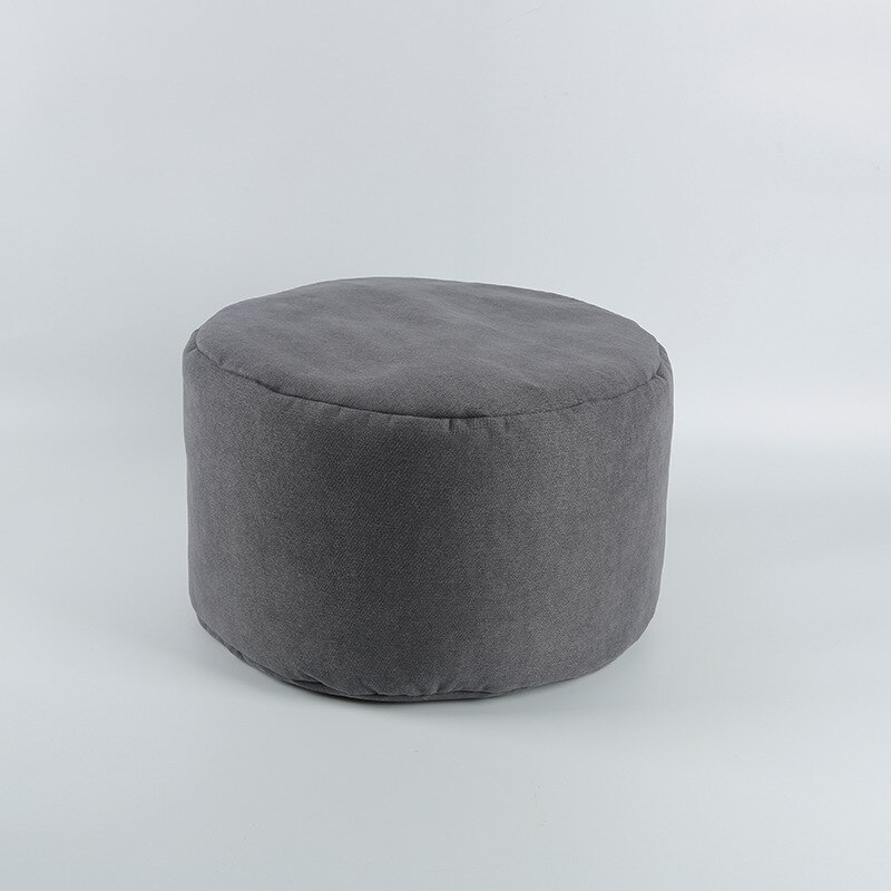 Kids Bean Bag Sofa Stoel Ligstoel Bank Poef Zetel Woonkamer Meubels Zitzak Bed Poef Bladerdeeg Couch Tatami: dark grey filled