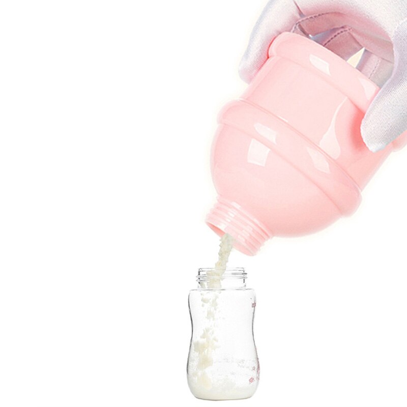 Cartoon Frog Milk Powder Box Snack Cup Safe Formula Dispenser Rushed Baby Food Container Candy Fruit Food Storage