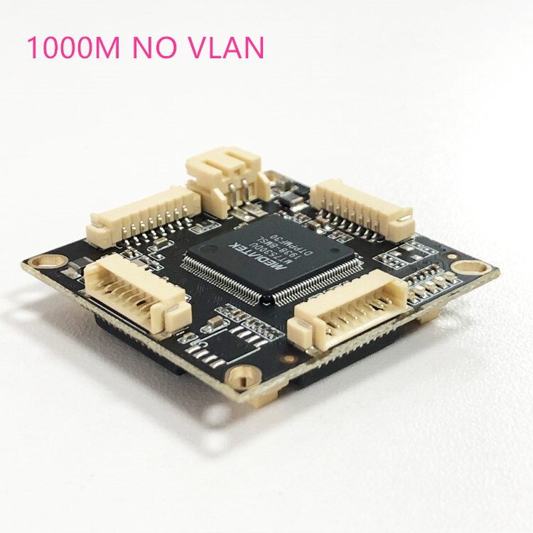 10/100/1000M 4 port gigabit Ethernet switch pcba for embedded integrated module DC 5V 12V1A-3A IN DC OUT VLAN Through current: 1000M NO VLAN