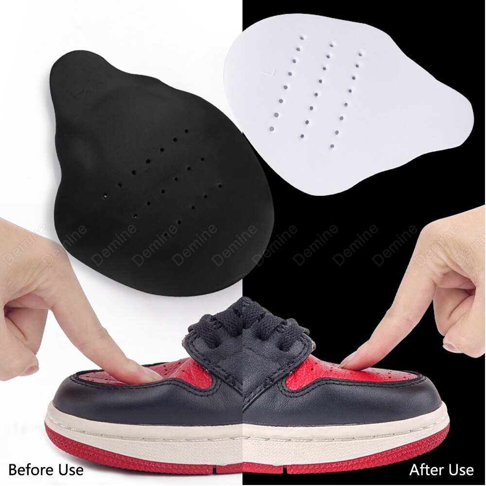 Demine Anti pli boucliers baskets protecteur pour chaussures Anti-rides embout Support chaussure civière expanseur chaussures de sport bouclier