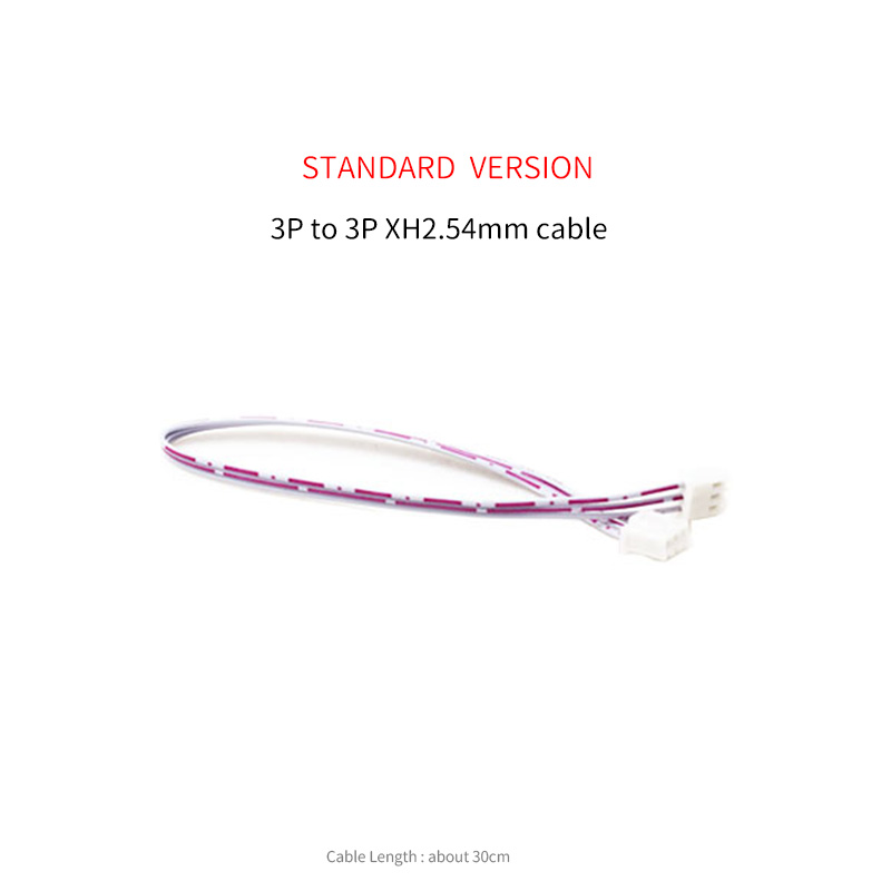 XH2.54mm Audio Cable 30cm / 50cm 2P 3P 4P 5P 6P Male to Male Terminal Signal Line PH2.0-PH2.0mm-XH2.54mm Extension Cord: Red / <=0.5m