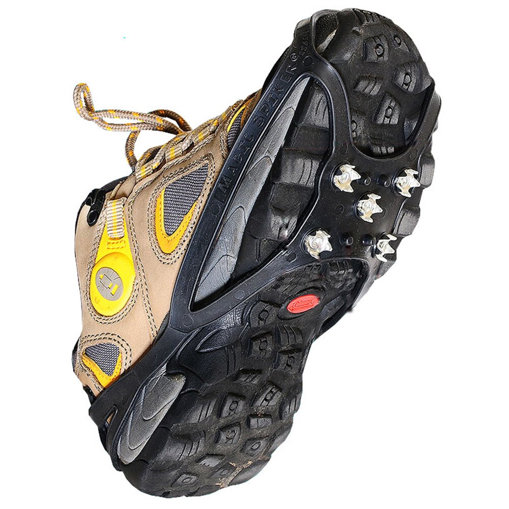 Universal 5 Teeth Hiking Anti Slip Cleats Climbing Crampon Sports Shoe Spikes Ice Gripper Mountaineering Steel Outdoor Winter