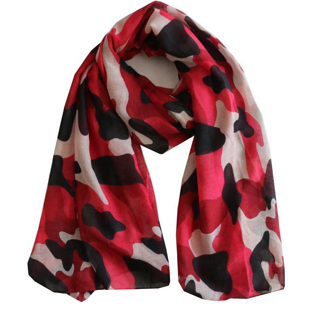 Camouflage Kleur Print Sjaals En Sjaals Vrouwen Mode Camo Neon Kleur Wrap Hijab Foulard 9 Kleur