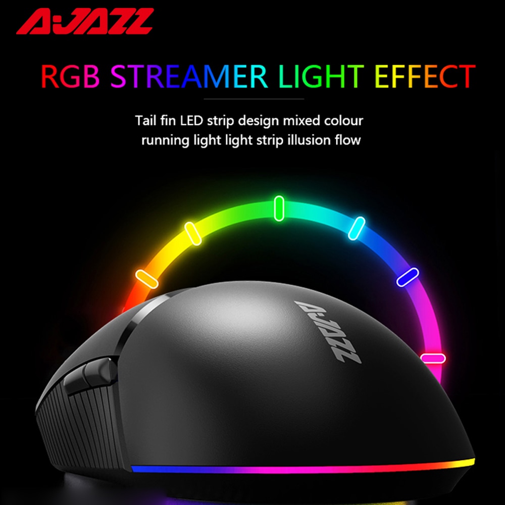 Ajazz I309Pro Lichtgewicht Draadloze Gaming Muis 2.4Hz Dual-Modus Rgb Backlit Muis 16000Dpi Verstelbare Computer Muis Voor laptop