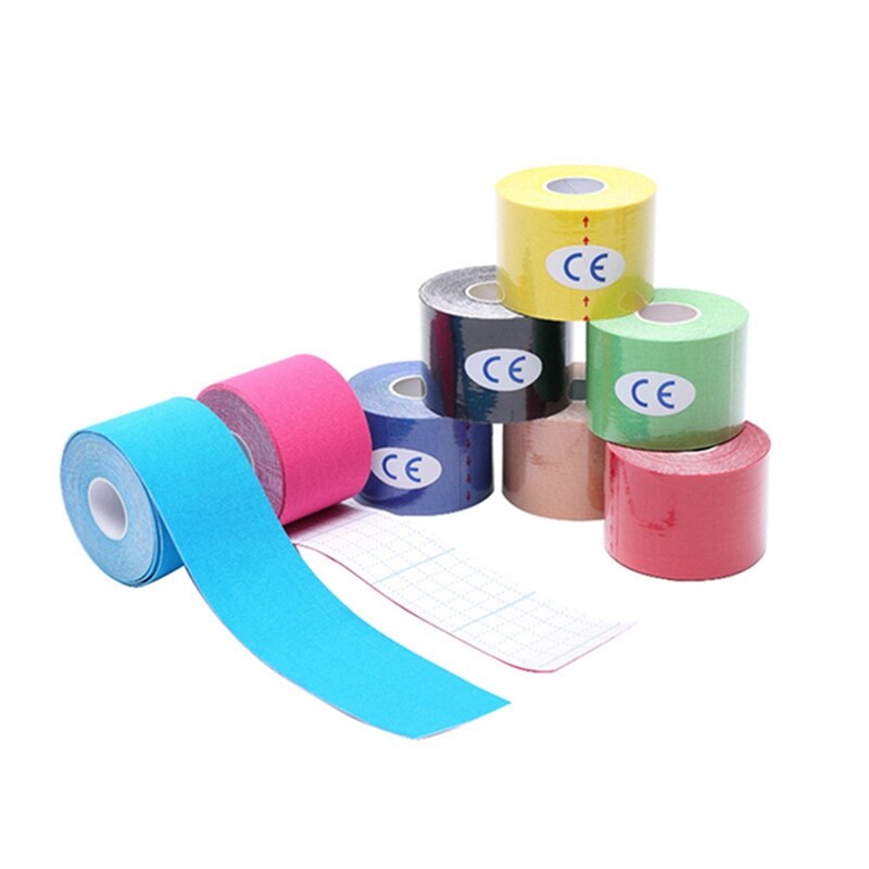 5cm x 5m selvklebende teip atletisk muskelstøtte fysio stropping bånd sport taping trening trening trening muskel beskytter