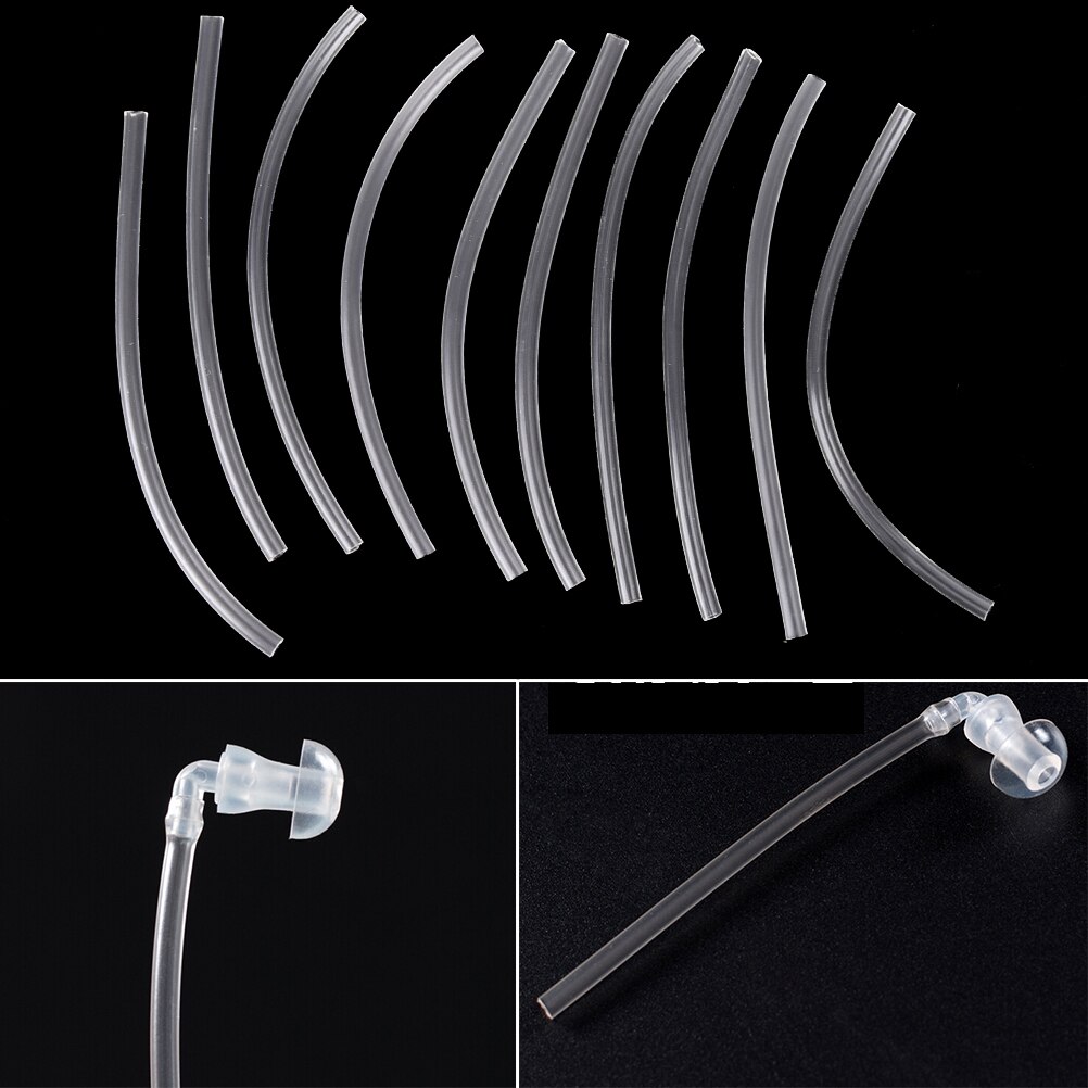 1pc transparante pvc-buizen voor gehoorapparaten, oordopjes, buisjes voor oordopjes, doe-het-zelf oordopjes