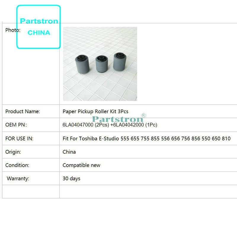 Long Life Paper Pickup Roller Kit 6LA04047000 6LA04042000 Fit For Toshiba E-Studio 555 655 755 855 556 656 756 856 550 650 810