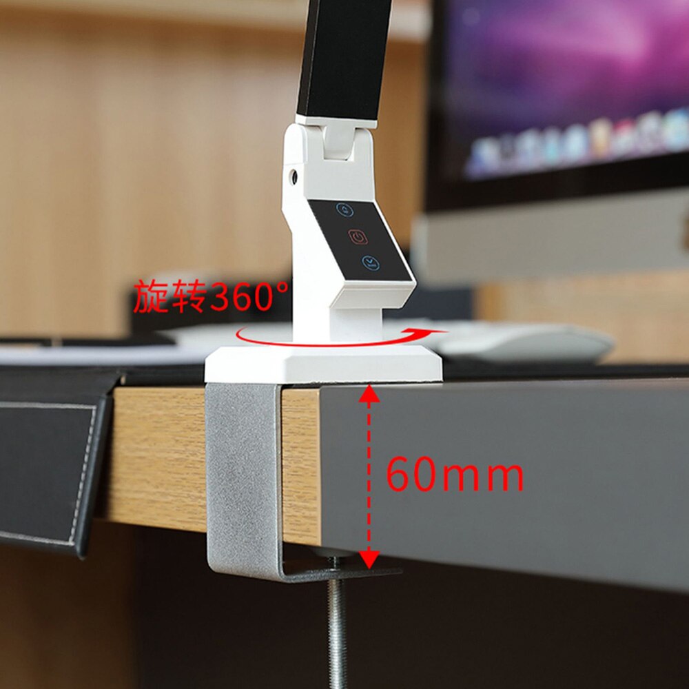 Artpad 12w Clip Lamp 3 Color and 5 Levels Dimming Brightness/Color Temperature/Remote Control Table Illimination Reading Lights