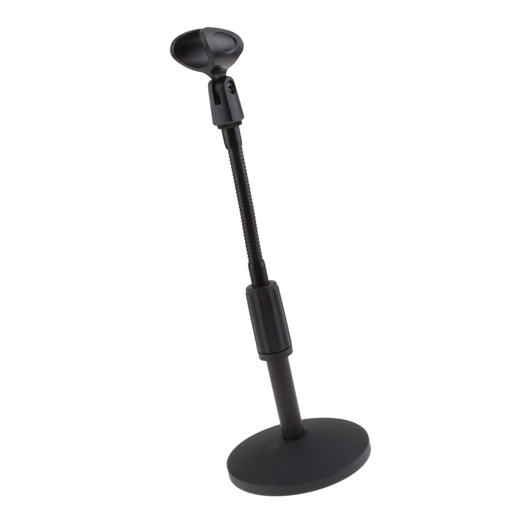 Foldable Desktop Tripod Microphone Stand, 360° Adjustable Rack for Recording Podcast or Desktop