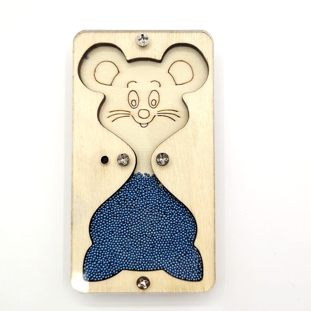 Sablier en bois pour bébé, souris et chat, accessoires Montessori, pièces d'éléments, horloge de sable pour l'éducation des enfants, bricolage, planche occupée: Autre
