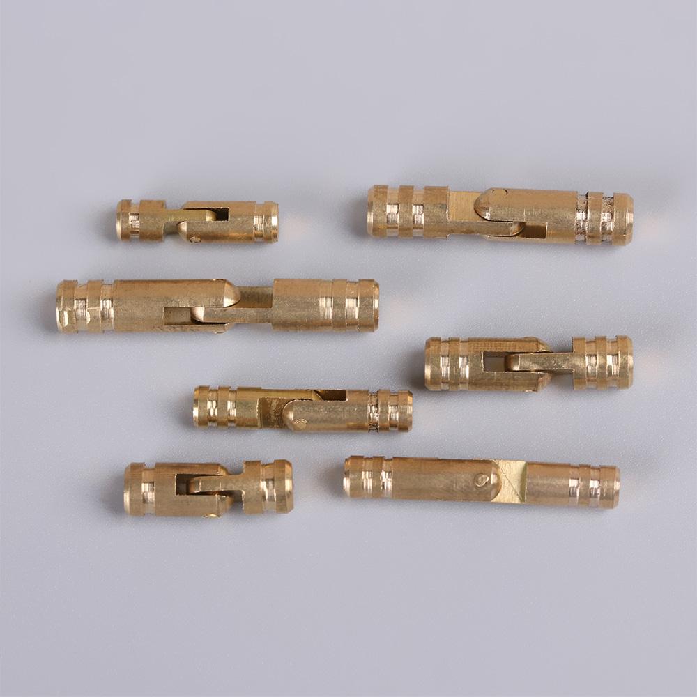 10Pcs Barrel Hinge Mini Folded Wine Wooden Case Hinges Concealed Soft Close Connector Furniture Hardware Jewelry Box Supplies