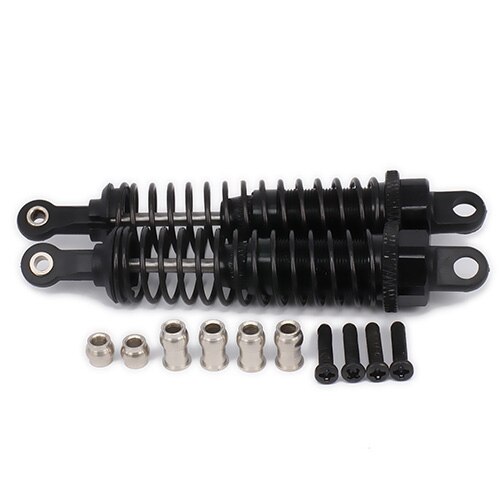 RCAWD Adjustable 80mm Alloy Aluminum Shock Absorber Damper For Rc Car 1/16 Traxxas Buggy Truck Hpi Hsp Losi Axial Tamiya Redcat: Black