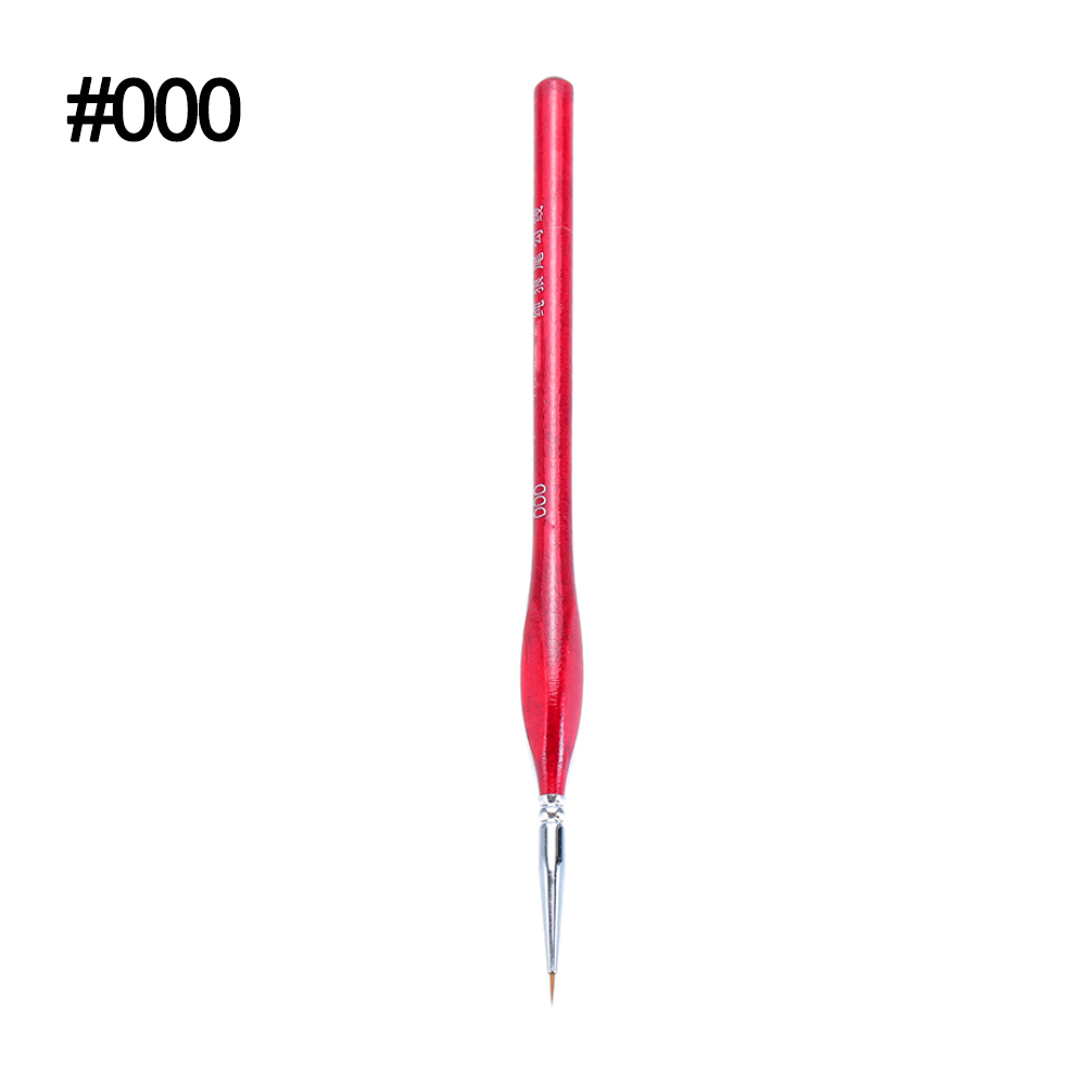 Pinceaux pour dessin Gouache à l'huile | 7 Types, brosse Fine professionnelle, Sable cheveux, brosse de peinture, fournitures miniatures: 000