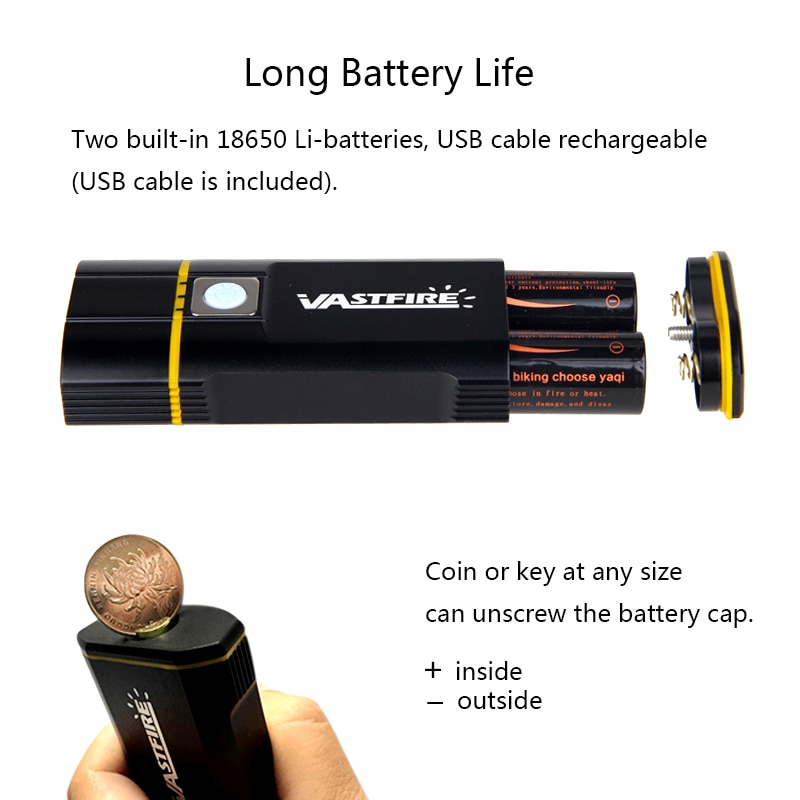 USB Charging Handlebar Headlight 2 LED/3 LED/5 LED/8 LED Front Bike Light LED Lamp Built-in Rechargeable Battery for Cycling