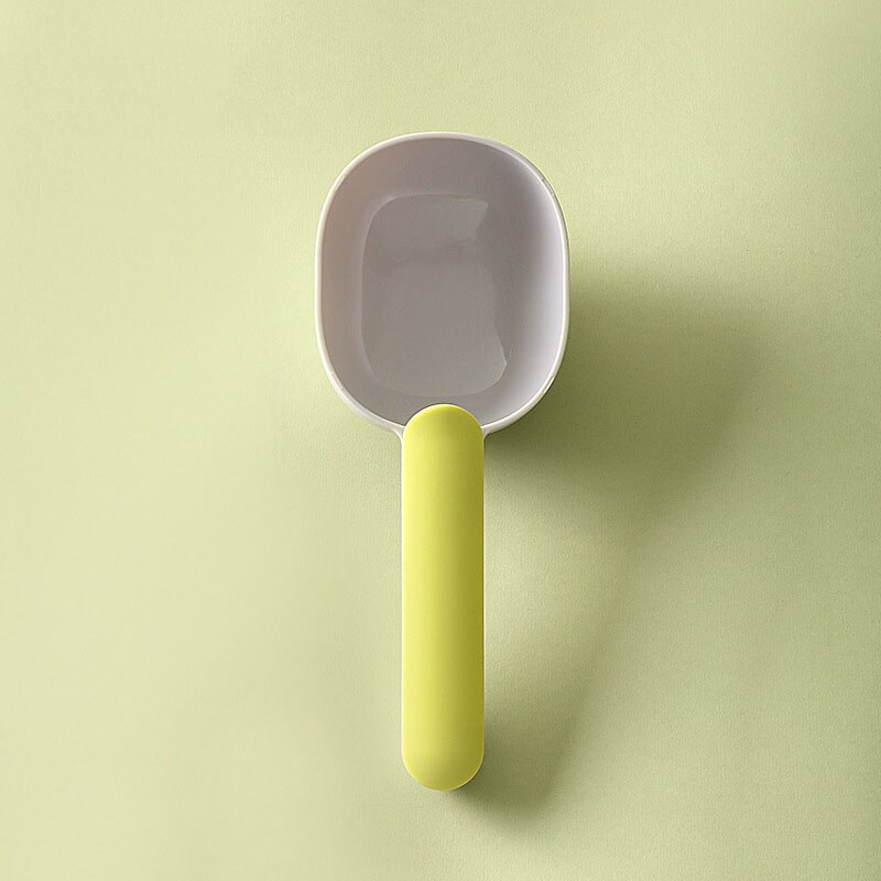 Cucharas de medir de cocina, multifunción, harina, cucharada de arroz con Clip, pastel, azúcar, tazas medidoras de harina, utensilios de cocina para hornear: green