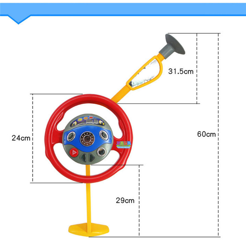 Educational Toys For Children Children Electronic Backseat Driver Car Seat Steering Wheel Toy Game Light Sound 40LY18