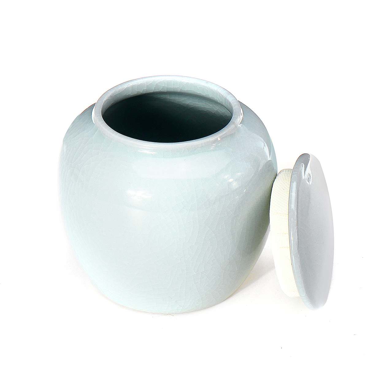Pet Blue Glaze Ceramic Funeral for Pet Cremation Urn Pets Urns Cremation-Urn Memorial Ashes-Holder Casket Funeral