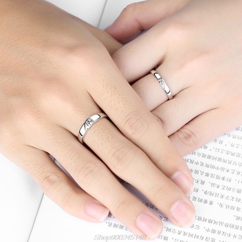 Heart Promise Rings for Couples I Love You Engagement Wedding Ring Band Sets Au03 20
