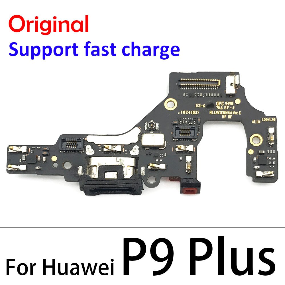 100% Origineel Voor Huawei P9 P10 P20 P30 Pro Lite Plus P20Pro P40 Lite E Usb Opladen Socket Port Dock lader Connector Board: P9 Plus Original