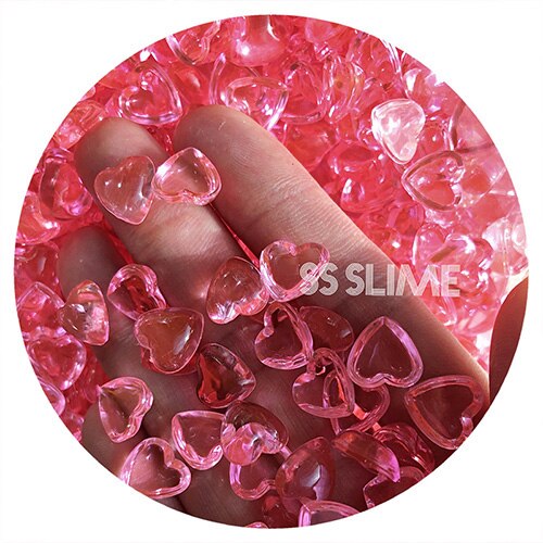 Boxi Slime Kit Additieven Charms Hart Vissenkom Kralen Levert Sprinkles Filler Diy Accessoires Voor Pluizige Wolk Knapperig Slime: Pink