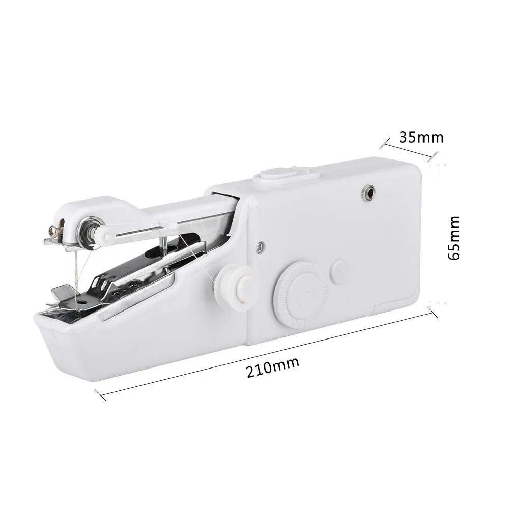Portable Sewing Machine Mini Handheld Stitch Sew Needlework Cordless Clothes Fabrics Household Electric Sewing Machine