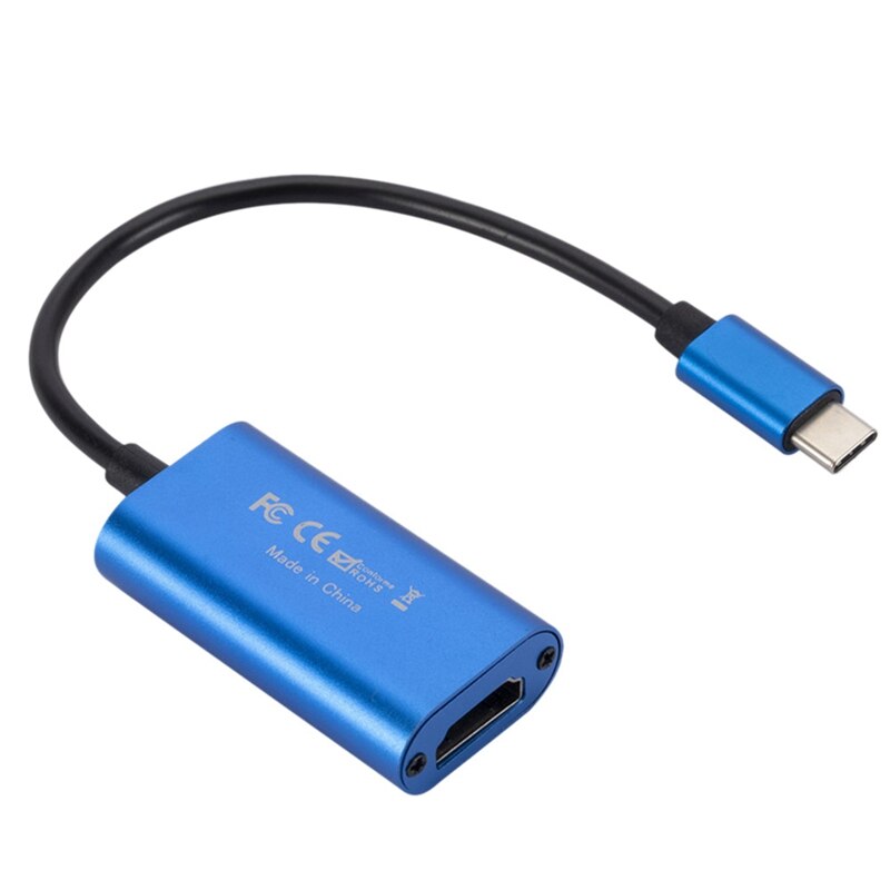 Type-C Video Capture Card Hdmi-Compatibel Type-C Game Live Video-opname Online Onderwijs Opname: Default Title