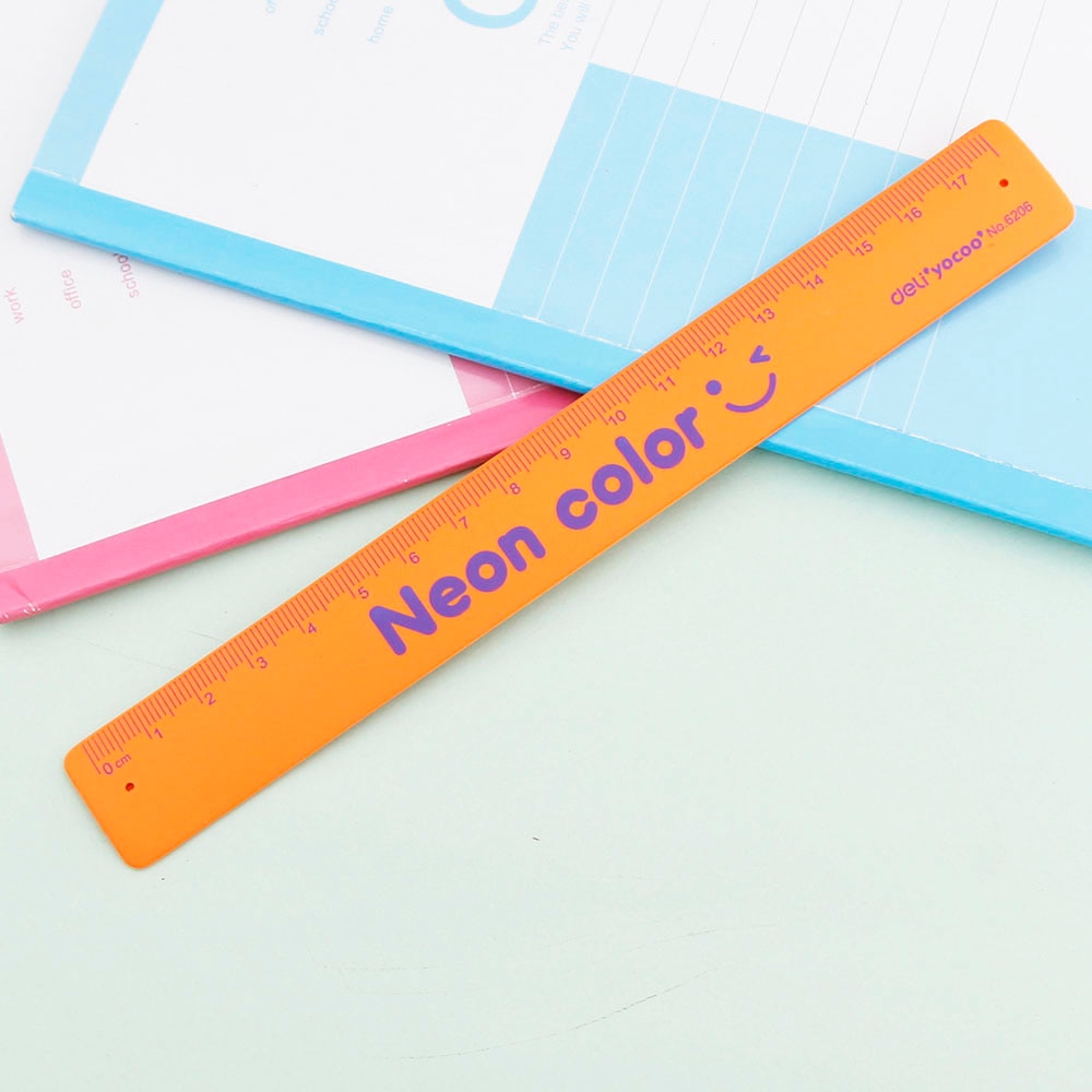 1PC Portable Silicone Slap Bracelet Ruler Wristband School Straight Ruler Random Color