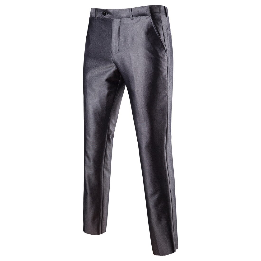 British Style Solid Business Casual Suit Pants Men Clothing Simple All Match Formal Wear Office Trousers Wedding Straight Grey