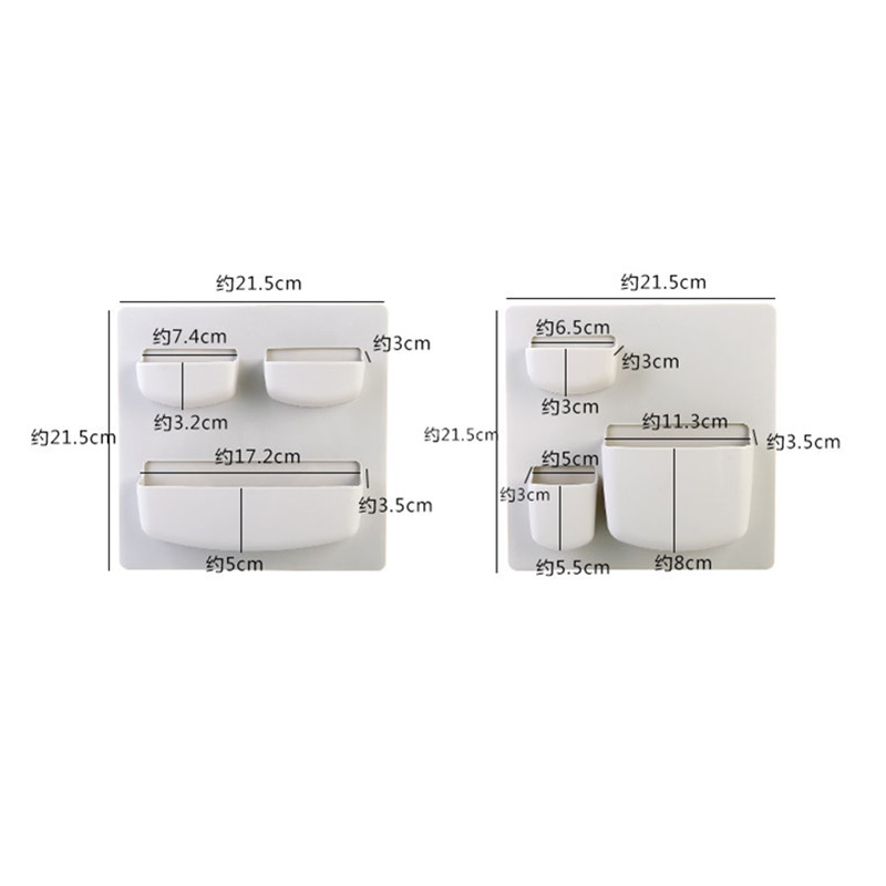 Thuis Opslag Muur Zuignap Plastic Opbergrek Cosmetische Toiletartikelen Diversen Opslag Houder Badkamer Keuken Organizer