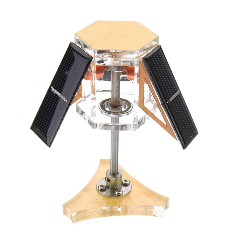 2 Stck Solar- netic Schweben Fremdsolarmagnet Mendocino Motor- Bildung Modell Dampf Stirling Motor--Schwarz + Silber & Schwarz