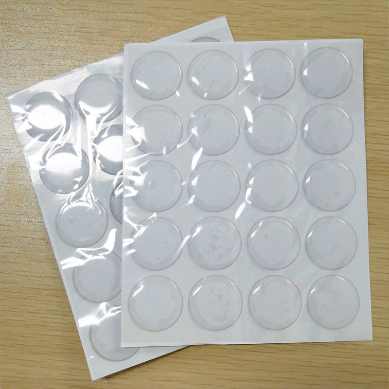 40/50 Uds parche de resina epoxi puntos tapas de botella DIY manualidades redondo 25MM pegatinas de tapa de botella autoadhesiva transparente cristal 3D