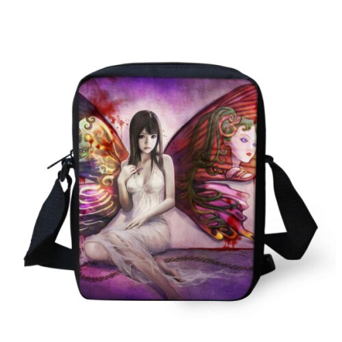 Vlinder Print Vrouwen Messenger Bags Kleine Cross-body Bags Voor Tiener Meisjes Mini Kids Schouder Bolsas Vrouwelijke: Z678E
